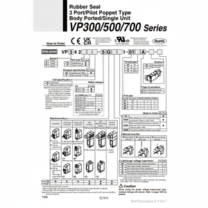 Válvula reductora de presión de válvula solenoide SMC Pneumatics - Product Image 1