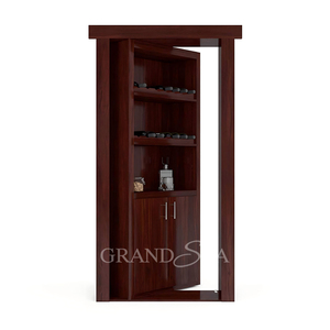 Puerta Oculta para Librería, Puerta Invisible Empotrada, Puerta Secreta de Madera para Habitación, Puerta Interior Oculta - Product Image 3