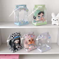 Girly PVC Cartoon Aardbei Fruit Kinderwagen Tas 10cm Pluche Pop Opbergtas Studenten Uitje Baby-Showcase Tas