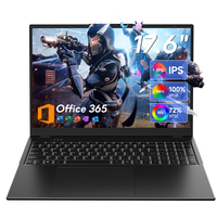 Laptop Layar Besar 17.6 Inci Baru Intel I3-10100Y Dual 16GB RAM 256GB SSD 1920x1200 US Windows 11 Home Business OEM ODM