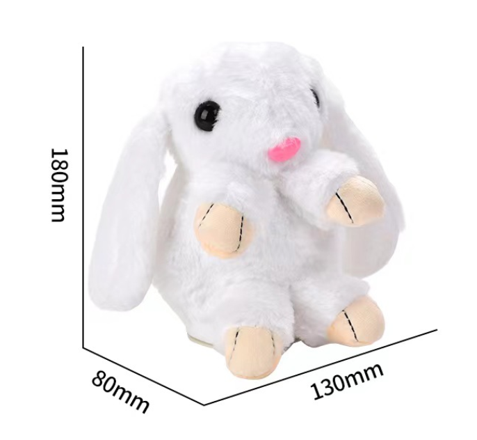 Lapin heureux électrique (blanc)