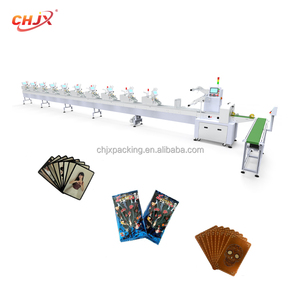 Tự động phim hoạt hình thẻ trò chơi bóng đá Thẻ ma sát Sticker tấm PVC flowpack gối kinh doanh thẻ máy đóng gói - Product Image 5