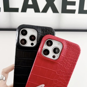 Sang trọng cho <span class=keywords><strong>c</strong></span>á sấu PU kết <span class=keywords><strong>c</strong></span>ấu da Ins thiết kế <span class=keywords><strong>c</strong></span>ứng trở lại trường hợp điện thoại cho iPhone 16 15 14 13 Pro Max NỬA KHUNG bảo vệ <span class=keywords><strong>C</strong></span> - Product Image 4