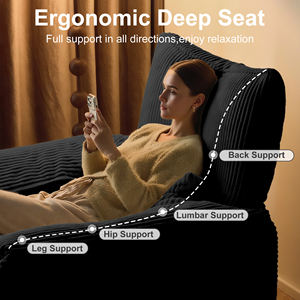 Sofá Cama Moderno de Espuma Viscoelástica Comprimida al Vacío, Estilo para Sala de Estar y Dormitorio, <span class=keywords><strong>Tapicería</strong></span> de Tela para Hoteles, Venta al Por Mayor - Product Image 6