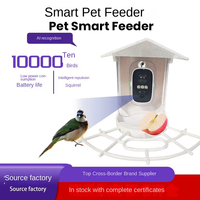 Mangeoire à oiseaux intelligente avec caméra 3MP HD, identification des espèces par IA, alimentation solaire, sans fil, pour extérieur, caméra WiFi, vente en gros