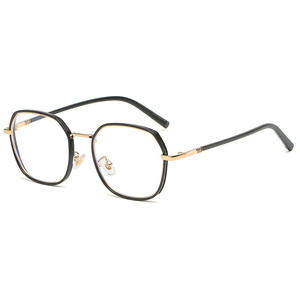 Montures de lunettes irrégulières Qianai, monture complète, verres PC anti-lumière bleue, design unisexe tendance N6-21051 - Product Image 1