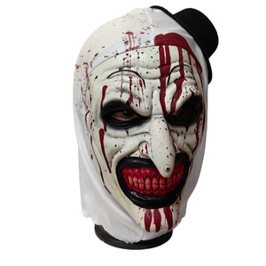 Masque de <span class=keywords><strong>cosplay</strong></span> Terrifier 3 effrayant, masque de clown Art le sanglant en latex souple pour Halloween, accessoires de fête pour adultes, masque de costume Terrifier - Product Image 1