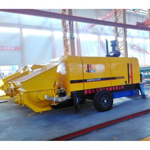 Bomba de Concreto Móvil de 80 Cbm con Motor Diésel, Suministro de Fábrica JIUHE, Bomba de Concreto Portátil con Remolque - Product Image 6