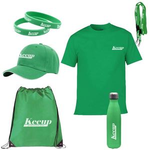 Ensemble cadeau souvenir d'entreprise personnalisé pas cher, impression promotionnelle sur t-shirt pour la promotion de la marque - Product Image 1