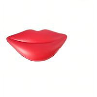 Jouet anti-stress en forme de lèvres en PU personnalisé avec logo promotionnel, boule anti-stress en mousse PU en forme de bouche/lèvres