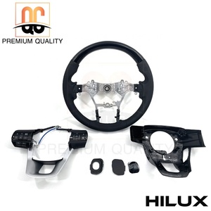 Guangzhou qicheng autopartes Asia mercado Venta caliente volante de madera negra para Hilux Revo <span class=keywords><strong>Vigo</strong></span> pick up - Product Image 6