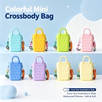 Bolsos de Hombro de Silicona Suave JOYSUN con Diseño de Dibujos Animados y Agujeros, Impermeables, para Niñas, Lindos Bolsos de Gelatina para la Playa, Venta al por Mayor para Mujeres