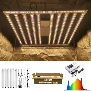 Mới nhất!!! 1000W LED Phát Triển Cân Bằng Ánh Sáng Ppfd Samsung Lm301H/Lm301H Evo/Lm281b + Epistar 660nm + 730nm + UV 395nm LED Phát Triển Ánh Sáng UV IR