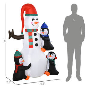 DB Navidad muñeco de nieve inflable al aire libre vacaciones patio decoraciones personalizables - Product Image 2