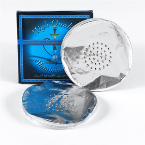 Hookah lá 5.5 inch 0.03mm Pre đấm hookah Shisha lá nhôm với lỗ Bát Bìa hookah màn hình dễ dàng để kéo thay thế - Product Image 4