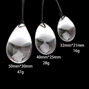 Кегель мяч для упражнений стеклянный Yoni, яйца, Хрустальный лечебный камень, боросиликатное стекло, яйцо Yoni, набор для подтяжки влагалища - Product Image 4