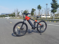 VTT à batterie cachée, suspension intégrale, 27,5 pouces, moteur central Bafang 48V, 8 vitesses, batterie 14Ah, vélo de montagne électrique