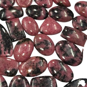 Lot de gros de pierres précieuses rhodonite Cabochon de pierres précieuses naturelles faites à la main pendentif en vrac fabrication de bijoux approvisionnement tendance de pierres précieuses - Product Image 3