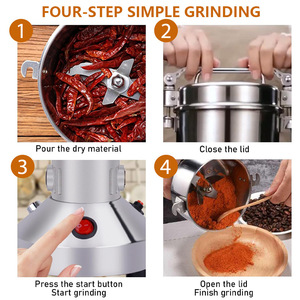 Winning Star Electric <b>Grinder</b> 500W Stainless Steel Mini Grinding Machine for Coffee Spices <b>Herbs</b> Grains - Product Image 4