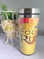 Mug de voyage isotherme 20oz en acier inoxydable 18/8 avec couvercle, logo personnalisé flamants roses, écologique, isolation thermique 6-12 heures, pour entreprises