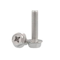 Offre Spéciale Acier Inoxydable SS304 SS316 Phillips Drive Hex Bride Boulon Croix Encastré Hex Bride Tête Boulon DIN6921