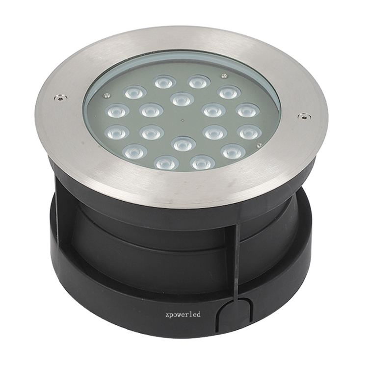 Stainless Steel Housing IP68 Waterproof Auto Color Changing AC12V 18W RGB LED Pool Light