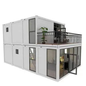 Wholesale Fast Assembly Tiny Prefab Flat Packed Houses 20ft 40ft Detachable Container Villas Containers Live Homes Building
