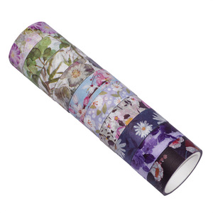 เทปวาชิลายดอกไม้ 40 ม้วน สำหรับตกแต่งสมุดบันทึกและงานฝีมือ - Product Image 3