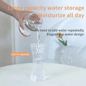 Lámpara de Mesa LED de Cristal Transparente con Diseño de Cristal Caliente, Luz Ambiental Táctil, Humidificador de Aire, Luz Nocturna, Rosa de Cristal, Diamantes 3D - Product Image 6