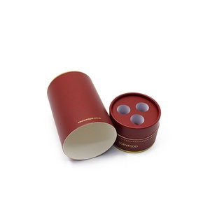 Emballages cosmétiques ronds en papier biodégradable de luxe pour crème pour le visage, poudre, parfum, avec insert en mousse EVA - Product Image 6