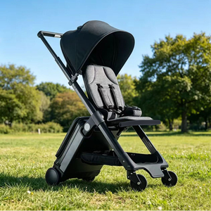 Cochecito de Bebé Plegable de Fábrica con Ruedas Giratorias de 360°, Aprobado para Cabina de Avión, Carrito Universal para Niños - Product Image 6