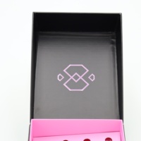 Boîte de parfum de luxe en gros emballage cadeau personnalisé avec stratification mate gaufrage revêtement UV impression manipulation