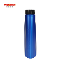 Réservoir chimique en HDPE de 1 L vide, à usage industriel, avec bouchon à vis, bouteille en plastique