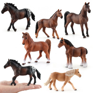 แบบจำลองม้าสัตว์ป่าจำลอง chlima หินสีดำและสีขาว hanover Weima ของเล่นเพื่อการเรียนรู้ของเด็ก - Product Image 5