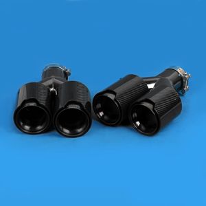 For M Modified Carbon Fiber Mirror <b>Polished</b> 1.5mm Exhaust Tip for <b>Car</b> Rundu Exhaust Tips Carbon Fiber Exhaust Tip for M Modified - Product Image 1
