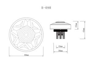 Lumière ponctuelle LED RGB E14 60MM 24V, Lampe Cabochon pour Manèges, Décorations Extérieures, IP65, Parcs d'Attractions, Plastique - Product Image 4
