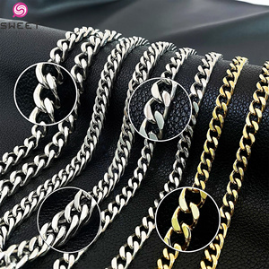 Collar Cubano 2026 de Acero Inoxidable 316L Chapado en Oro, Venta al por Mayor para Hombres y Mujeres - Product Image 1