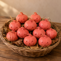 SIPKLR Ensemble de 10 mini décorations de citrouilles d'Halloween, parfait pour les centres de table, les travaux manuels et la décoration de fêtes à la maison