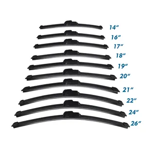 Wholesale Car Auto Universal Soft Silicone Rubber Refills Window Windshield Windscreen Wipers Blade