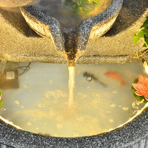 Fontaine à Eau de Luxe Européenne Grise pour Décoration Maison, <span class=keywords><strong>Jardin</strong></span>, Pelouse, Intérieur et Extérieur, Chutes d'Eau, Cadeau de Pendaison de Crémaillère - Product Image 5