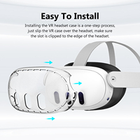 Pour Quest 3 Accessoires En Plastique Transparent Couverture Avant Protéger Shell Clair Pour Meta VR