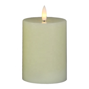 Vente <span class=keywords><strong>en</strong></span> <span class=keywords><strong>gros</strong></span> de cire de <span class=keywords><strong>paraffine</strong></span> ivoire <span class=keywords><strong>Bougie</strong></span> sans flamme à pile au fini lisse <span class=keywords><strong>Bougie</strong></span> électrique à LED pour mariage - Product Image 1