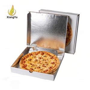 Cajas de Cartón Corrugado Personalizadas con Aislamiento de Papel de Aluminio, de 5/6/7/9/10/12/15/20 Pulgadas, Tipo E/FFlute, Caja de <span class=keywords><strong>Pizza</strong></span> Aislada Personalizada - Product Image 1