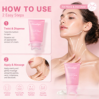 Crème anti-rides pour le cou en gros OEM, masseur Gua Sha, Volufiline 5% PDRN, collagène raffermissant, contouring, marque privée
