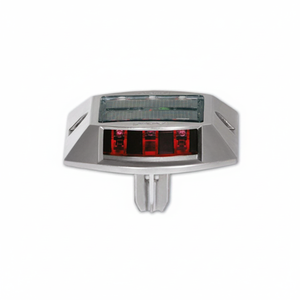 Botón de Señalización Vial LED Rojo con Energía Solar, Intermitente, con Anclaje/Varilla, Advertencia de Seguridad Vial, Reflectante de Grado Ingeniería, Sin Sonido, Turquía B2B - Product Image 2