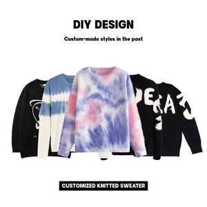 Women's New Home Knitted Tops Seven-quarter Sleeve <strong>Slouchy</strong> Knitwear Striped <strong>Jumper</strong> Wholesale Loose Women's Pullover - Product Image 6