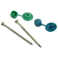 100 pièces/sac 75mm 90mm 120mm Clous de toiture galvanisés en métal Safetop IBR Vis de toiture Safe Top avec rondelle en plastique pour le Zimbabwe
