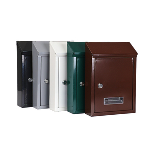 Boîte <span class=keywords><strong>aux</strong></span> <span class=keywords><strong>lettres</strong></span> murale en fer OEM personnalisée, extérieure, verrouillable, mince, en métal, résistante <span class=keywords><strong>aux</strong></span> intempéries pour maison et jardin - Product Image 1