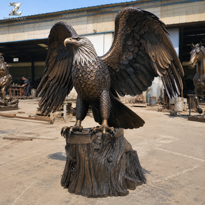 Scultura di <span class=keywords><strong>Aquila</strong></span> in Bronzo a Grandezza Naturale, Statua di Uccello Selvatico Personalizzabile per Parchi, Piazze, Ingressi di Hotel e Decorazioni da Giardino - Product Image 3
