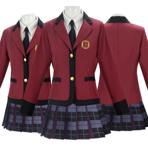 Nuevo disfraz de Jabami Yumeko para mujer, disfraz de película, traje rojo, uniforme escolar, vestido JK, disfraces de Halloween - Product Image 1